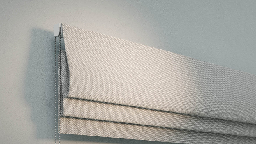 How to install chain control Roman blinds