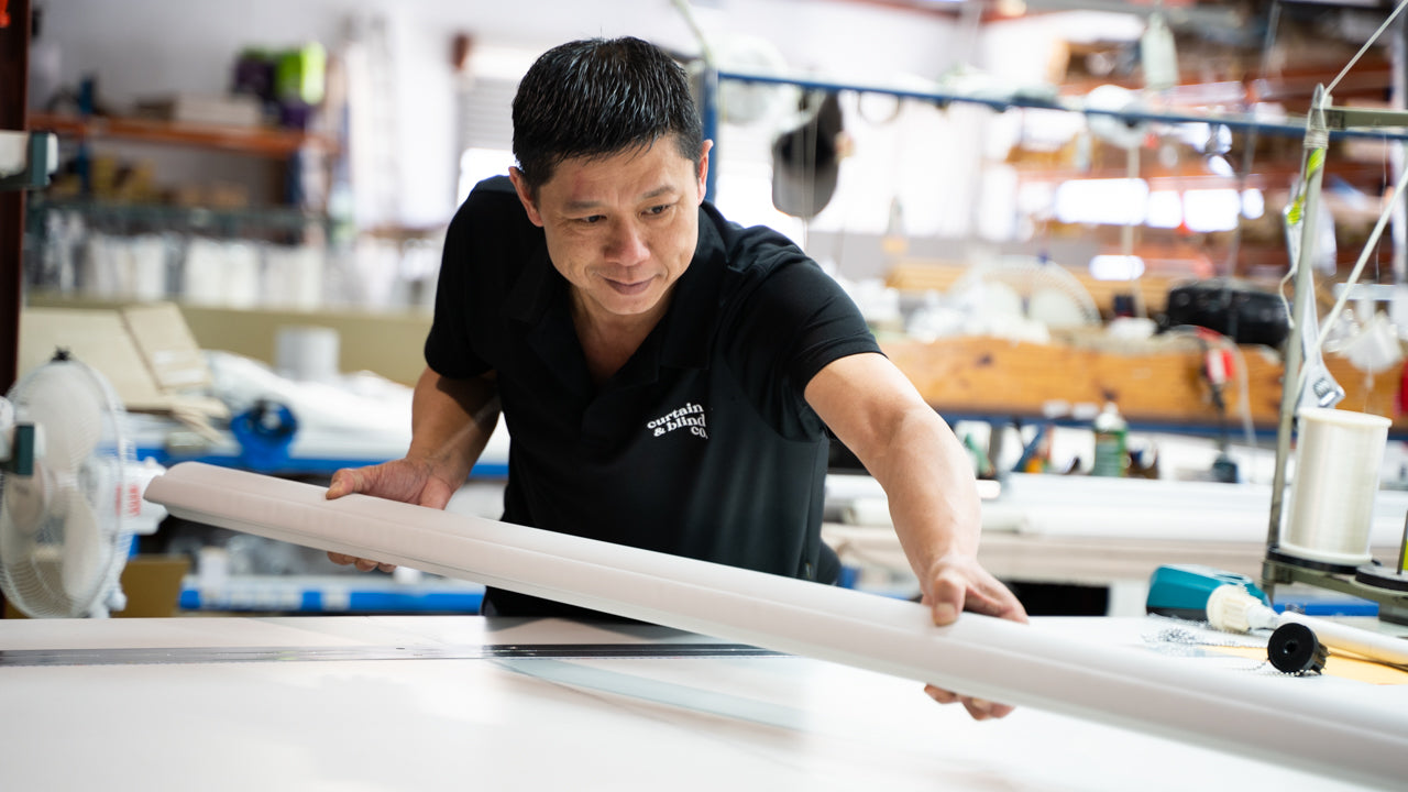 How an Express Roller Blind moves through the factory