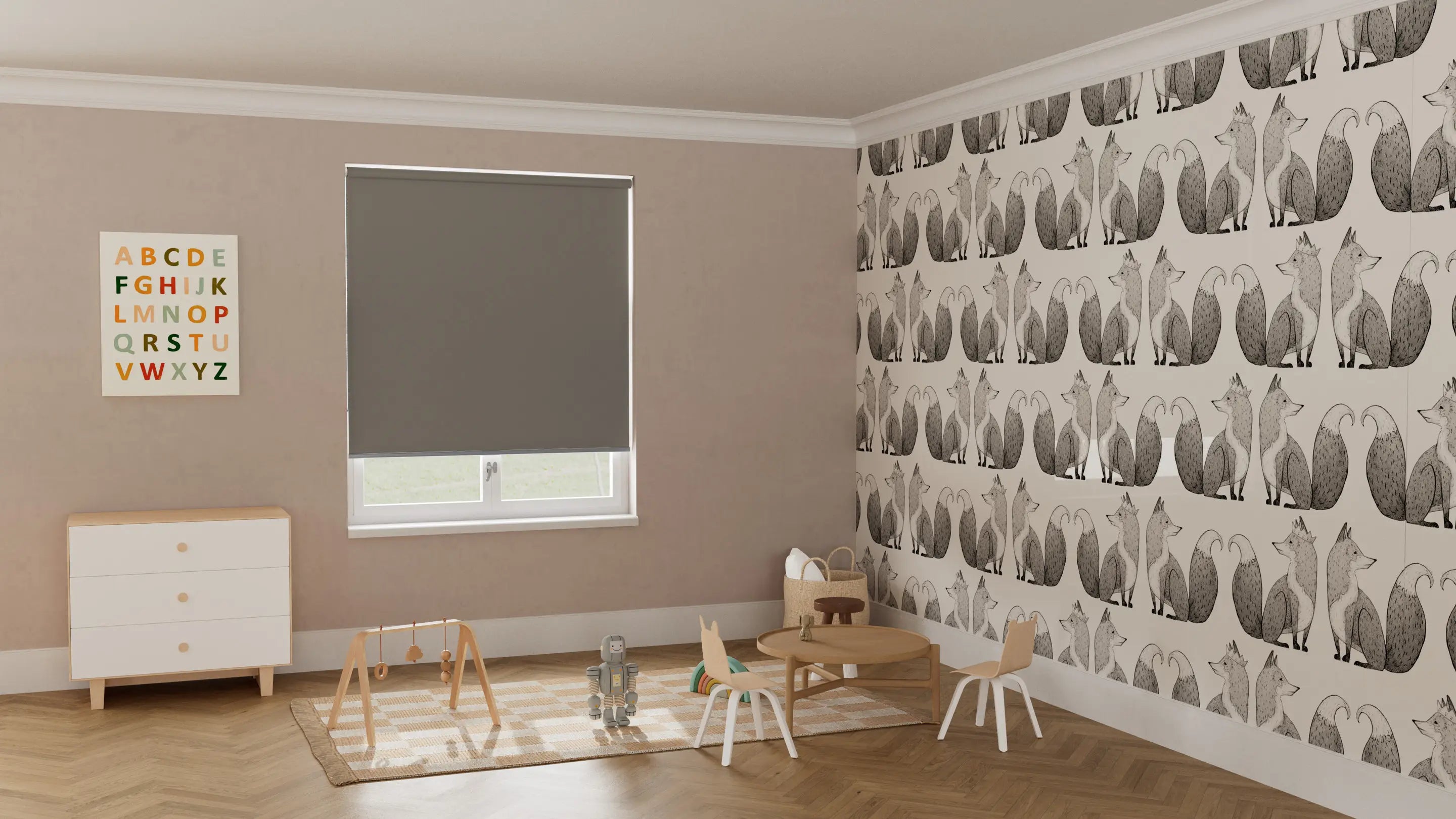 Vibe Blockout Roller Blind & Sheerweave Sunscreen Roller Blind Double