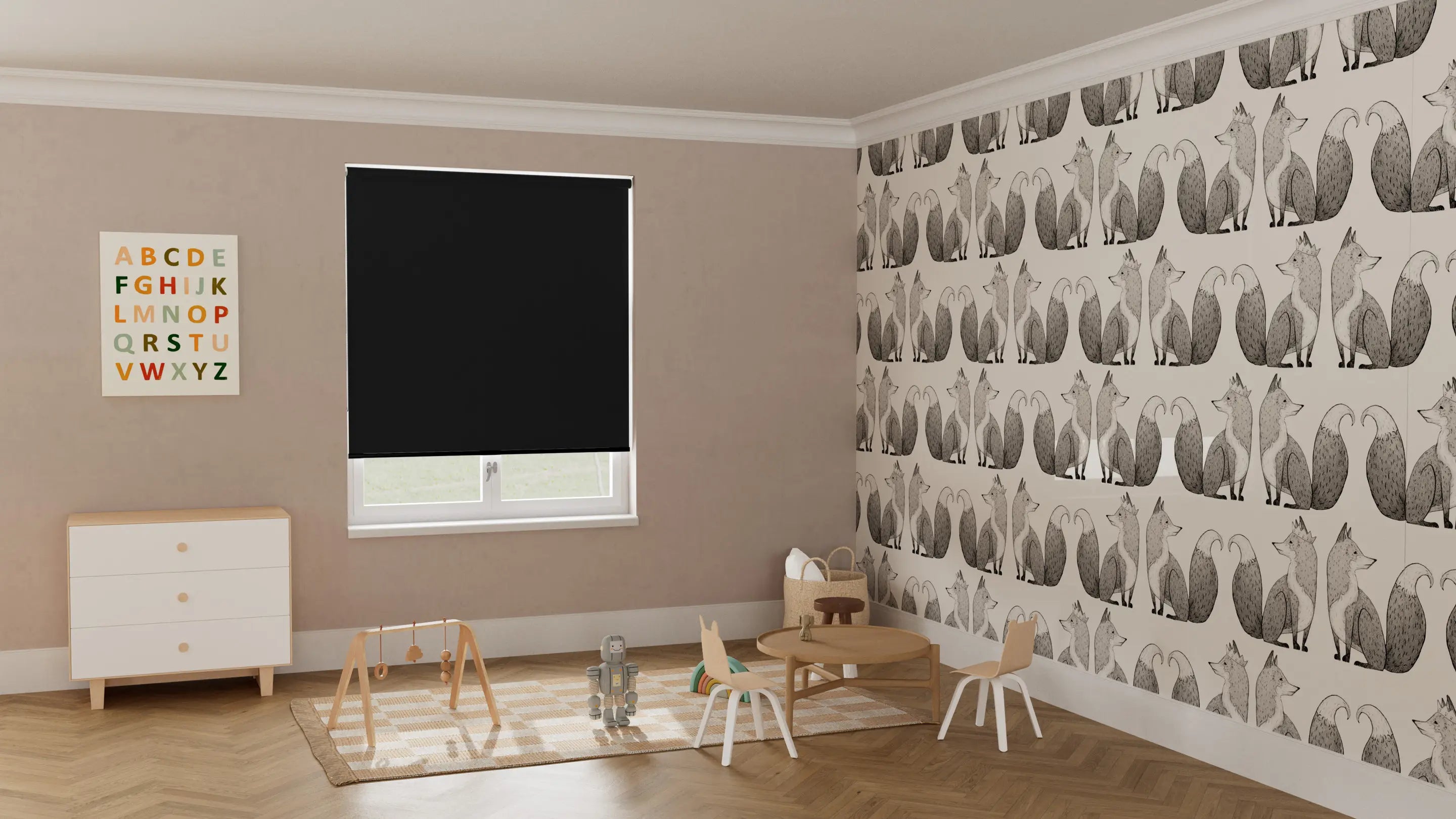 Vibe Blockout Roller Blind & Sheerweave Sunscreen Roller Blind Double