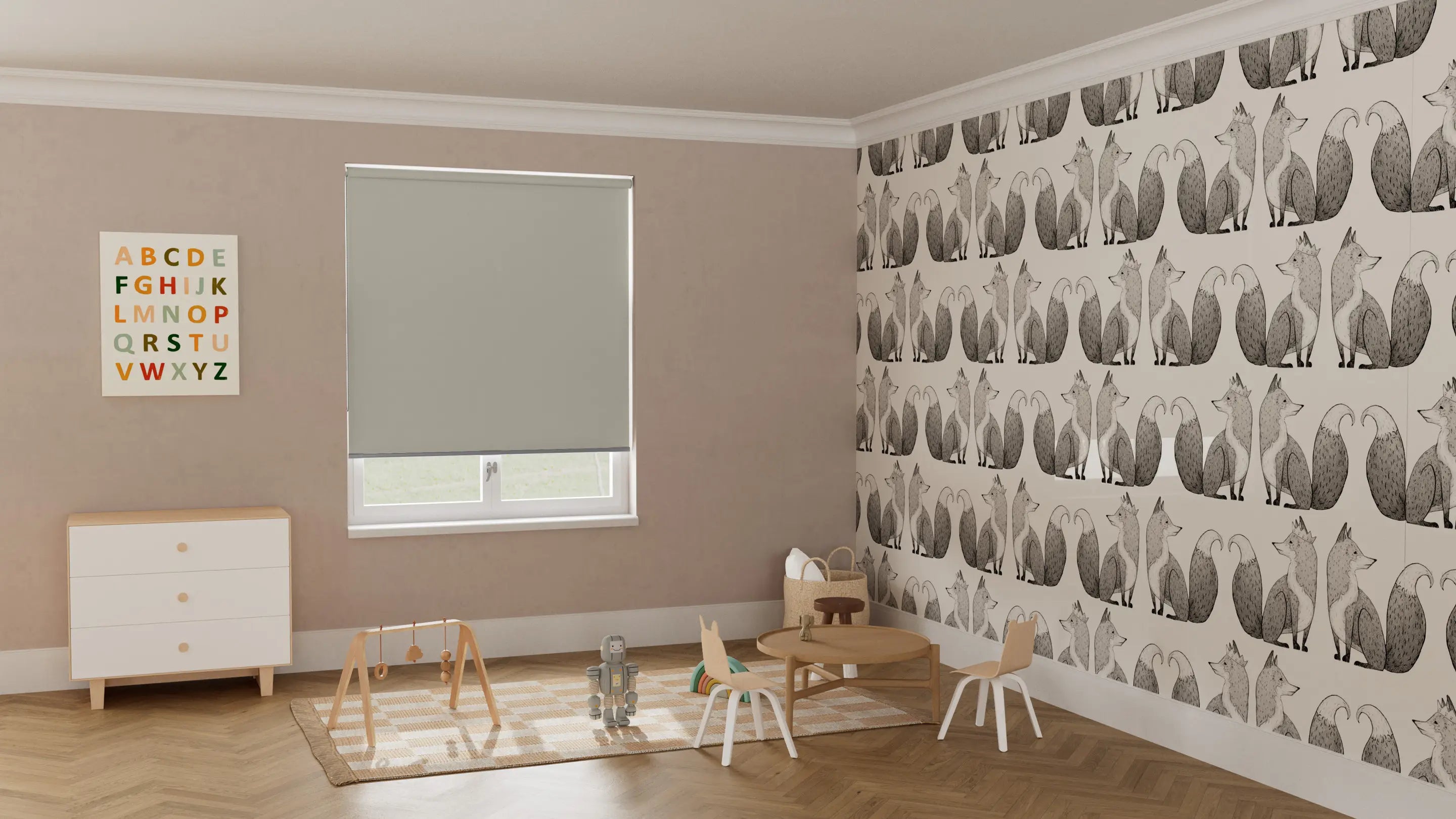 Vibe Blockout Roller Blind & Sheerweave Sunscreen Roller Blind Double