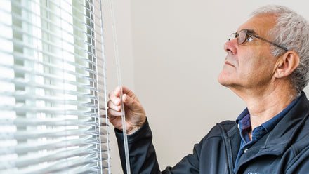 Controlling light with Venetian blinds