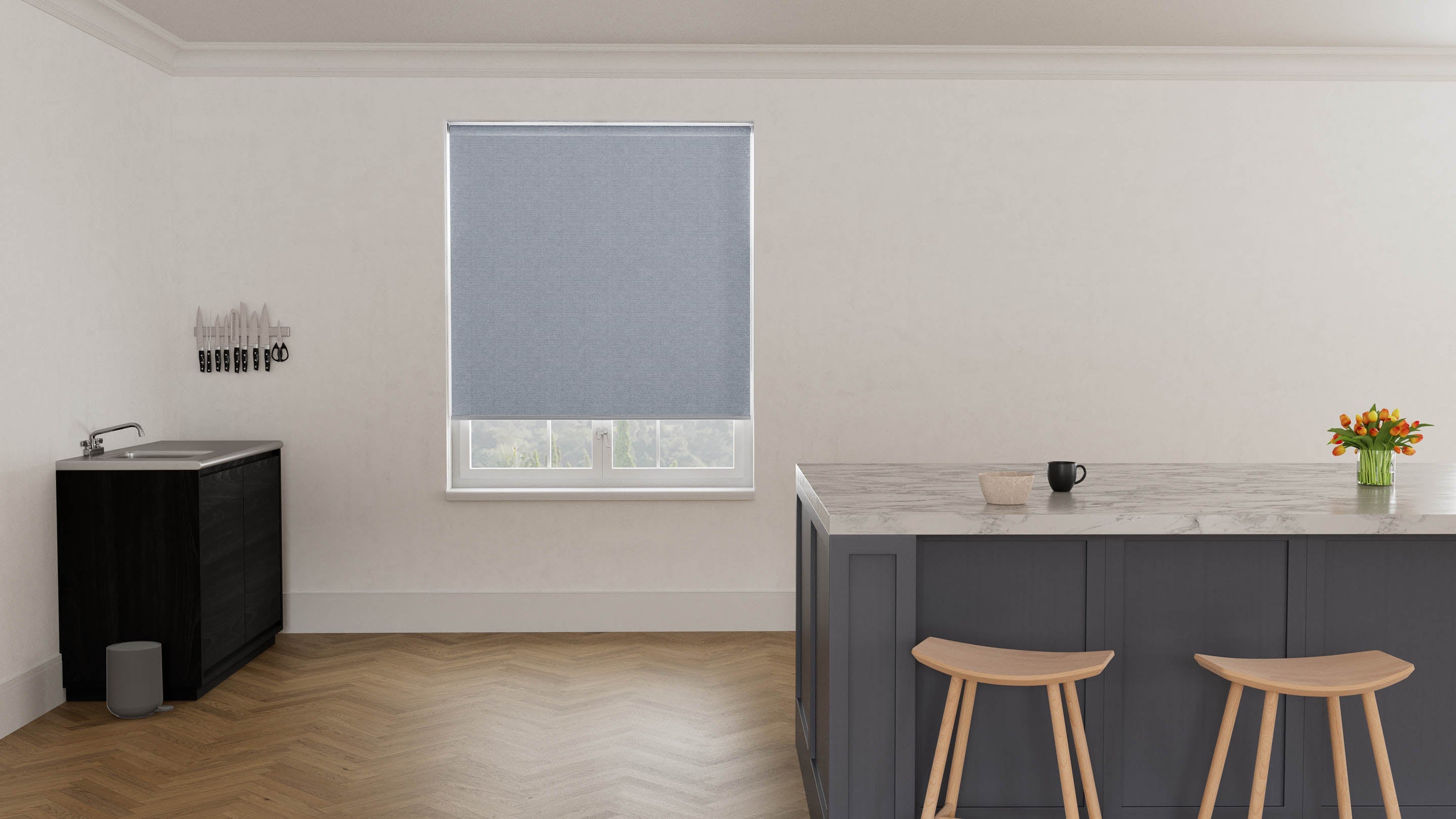 Linesque Light Filtering Roller Blind