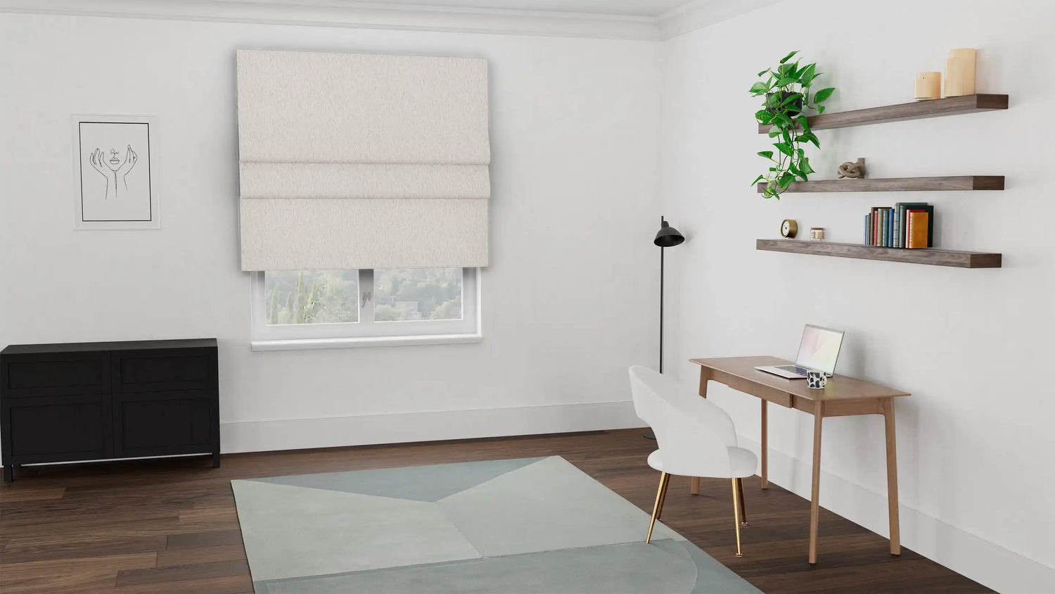 Fiji Sunscreen Roman Blind