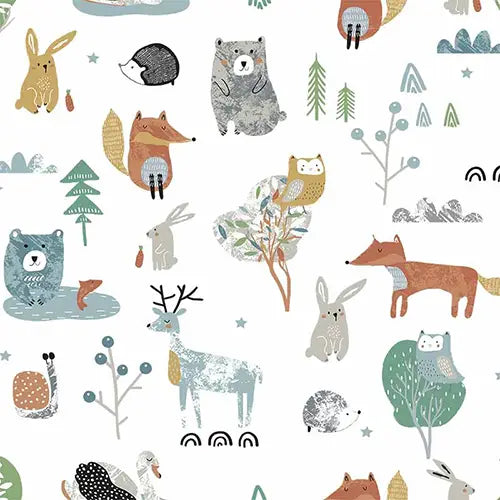 Forest Friends Unlined Curtain
